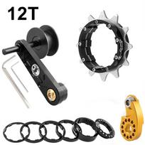 MUQZI Bike Single Speed Conversion Kit 12t-22t Mtb Single Speed Chain Tensioner Fixie Cassette Set 12-22T&1-speed
