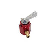 Universalus tiesioginis 6mm 8mm tiesioginis benzino / degalų čiaupas motociklo ĮJUNGTI-IŠJUNGTI čiaupas degalų jungiklis Red 6mm