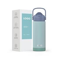 Hot Selling Premium 304 Stainless Steel Water Bottle Water Bottle Vacuum Insulate Water Bottle with Anti-skid Bottom 301-400ml mėlyna