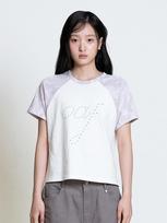 Opish Oaf Camo Raglan T-Shirt, Pink Pink/Os