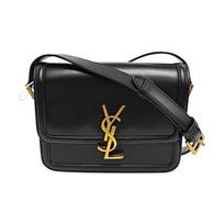 [Pre-Owned] Ysl Solferino Box Leather Crossbody Bag Small - Good #131YQ0H ONE SIZE