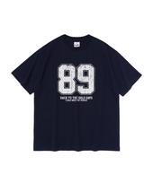 Cargo Bros For Woman Retro Number Logo Short Sleeve T-Shirt (Navy) S
