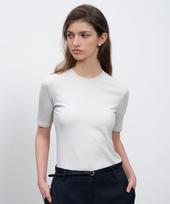 Rene J Slim Line T-Shirt Ivory/Os
