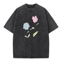 Peace Peace Tulip And Hydrangea T-Shirt Black/Xl-Xxl