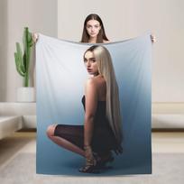Super Soft Blanket Picnic L-Lolas I-Indigos Spanish Singer Bedding Throws Flannel Bedspread For Couch Novelty Sofa Bed Cover Size: 75*100cm, Weight: 230 GSM
