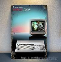 Commodore Amiga 1200 Ad Retro Video Game Metal Poster - 20x30cm () Sign  -aluminum 20X30CM