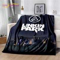 Retro Rock Band 3D L-Linkin-Park Soft Blankets,Keep Warm Throw Blanket Comfortable Blanket for Picnic Beds Sofa Home Bedroom Kid Size: 75*100cm, Weight: 230 GSM