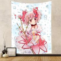 VAKAMA Magical Girl Tapestry Cute Girl Backdrop Suitable For Bedroom Home Space for Solitude And Party Decor Gift For Anime Fans 100X70CM