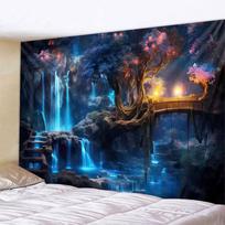 Bohemia 1 piece tapestry Van Gogh cafe terrace night starry night tapestry room decoration wall cloth party tapestry background 100X70CM