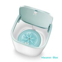 3.8L Portable Mini Washing Machine Turbo USB Tabletop Washer for Underwear Socks Baby Clothes Travel Dorm Home Compact Washer No Plug Required&5 V žalia