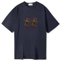 Yda Candy Teddy Bear Short Sleeve T-Shirt Navy Navy/L