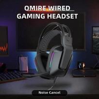 OMIRE Ear Gaming Headset Headband Microphone 3.5mm Audio Jack Wired Active Noise Cancellation (ANC) Nintendo Switch Xbox Series juoda