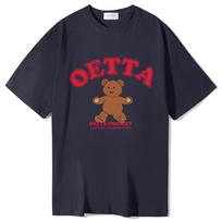 Yda Cookie Teddy Bear Short Sleeve T-Shirt Navy Navy/M