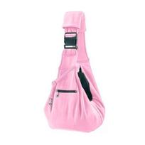 Adjustable Strap Dog Sling Carrier Bag Hand Free Pet Messenger Bag  Hiking Camping rožinė