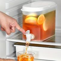 Didelės talpos plastikinis šalto vandens ąsotis su čiaupu, šaldytuvo vaisių infuzijos gėrimų dozatorius, namų naudojimui 3.5L