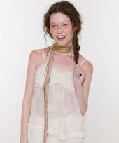 Lulu Seoul Chloe See Through Sleeveless (Ivory) Ivory/S