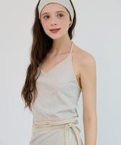 Munish Sunny Garden Halter Top - Oatmeal Free
