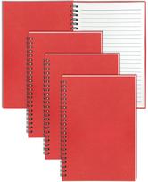 Red Spiral Notebooks A5 Lined Journals Kraft Cover Spiral Bound Notebook for Office Meeting (Red,60 Pages) raudona