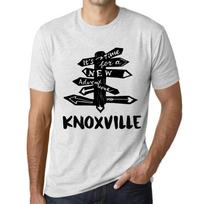 Men’s Vintage Tee Shirt Graphic T Shirt Time for New Advantures Knoxville Vintage White XS baltos spalvos nuo blyksnio