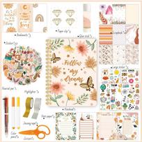 Girls Journal Sets, Scrapbooking Supplies Sets, Cute Arts And Crafts Sets For Teens And Kids, Personalized Journal Making Supplies1ml