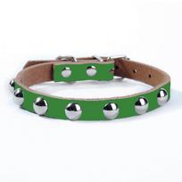Odinis Punk Knyčių Šunų Antkaklis su Kniedėmis Šuniukui Šuniui Katei Mažam Šuniui Karoliai Naminių Gyvūnų Produktas Antkaklis 30x1.5cm žalia