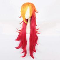 Miss Fortune Cosplay Wig Game LOL Star Guardian Miss Fortune Long Red Yellow Heat Resistant Synthetic Hair Anime Wigs + Wig Cap One Size