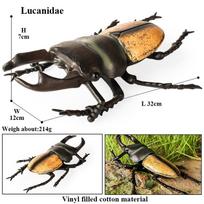 Oenux Didelio Dydžio Vabzdžio Modelis Coleoptera Lucanidae Vabalas Dynastes Hercules Veiksmo Figūrėlės Figūrėlė Edukacinis Vaikams Saugus Žaislas black