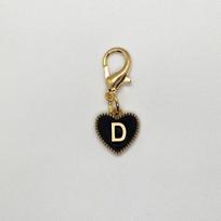 1PC Love Keychain Creativity Heart Shaped Design DIY Party Metal Gift 26 English Letters Keychain Marker Lobster Buckle D juoda