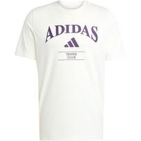 Adidas Climacool Heritage SS25 Graphic Retro Tennis Round Neck Short Sleeve T-Shirt Men Tops Pink White Aurora-Purple KA0996 S