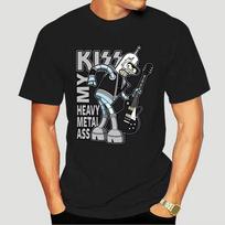 2023 Summer Street Fashion Couple Tops Simple Bender Metal My Ace Parody Funny New Casual Black Unisex Shirt S juoda
