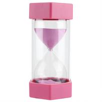 Hexagonal Hourglass Sand Timer 30 Minutes Timer Clock for Classroom Home Office Kitchen UsePink