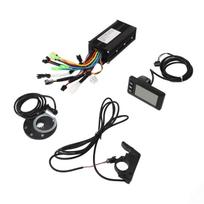 Electric Bike Conversion Controller Kit Power Assist Sensor 3 Modes 9 Tube Sine Wave Power Assist Kit with GD01 Panel