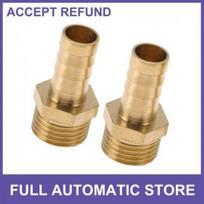 Brass Hose Barb Fittings 3/8  M16x1.5 Male Thread Straight Barb Connector