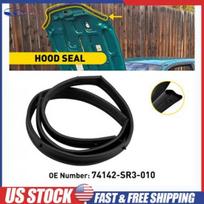 Fits Honda Civic 3Dr 4Dr EG 1992-1995 Front Hood Rubber Seal Weatherstrip Black