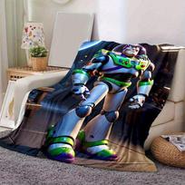 1 vnt., Buzz Lightyear įkvėptas namų dekoratyvinis pledas, minkštas užtiesalas sofai, miegamajam, svetainei, kelionėms 80cmx120cm