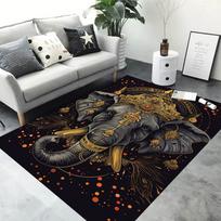 Disney Thai Style Elephant Carpet Home Office Large Area Decorative Mat Yoga Garden Balcony Four Seasons Mat Gift 50X80CM