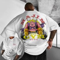 New Dragon Ball Goku Printed Shortsleeved Bandai Loose Mens and Womens 2026 Summer Breathable Sporty Fashion Tshirts S