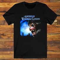 Amerikietis vilkolakis Londone Filmo Vyriški Juodi Marškinėliai Unisex Marškinėliai S