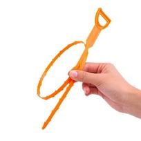 Hair Clog Remover Bathroom Drainage Blockage Remover Sink Snake Hair & Garbage Sewer Dredging Tool Hair Blockages Instant Unclog 20cm,1pc