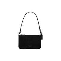 Coach Rankinė 20 Įspaustas raidės logotipas Užtrauktukas Dengtas drobės dėklas Moteriškas dėklas Juodas CJ797-BLK Basic Set (Bag+Dust Bag)