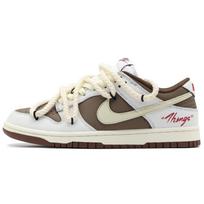 Nike Dunk Low top Skateboard Shoes Women's White Brown DD1503-124(Team57-) 40