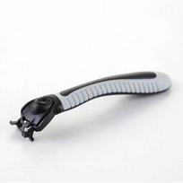 Six-Layer Stainless Steel Razor with Shaving Head for Men 1 gray handle