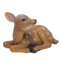2pcs Sika Deer Statue Sculpture Ornaments Animal Model Art Craft Outdoor Garden Decoration Ornament Sika Deer Model Animal Model S