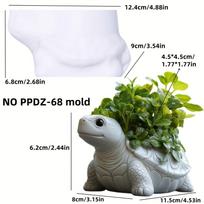 New Beach turtle succulent plant flowerpot resin silicone mold cute turtle shape storage box candle cup gypsum mould craft molds