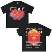 Imagine Dragons Band Loom World Tour 2025 Merch T Shirt Men Women Clothing Hip Hop Rock T-shirt Casual Cotton Oversized T-shirts S juoda