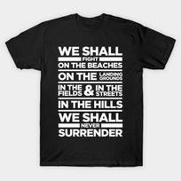Winston Churchill T Shirt For Joke Birthday Funny Politics British England S