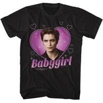 Twilight Movie Saga T-Shirt BABYGIRL EDWARD ALT IMAGE Licensed Black Cotton Unisex T-Shirt XXXL