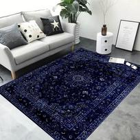 Violetinis vintažinis bohemiško stiliaus kilimas Prabangi klasikinė namų puošmena Neslystanti kilimėlis Tinka miegamiesiems ir svetainėms 40X60CM gray