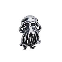 Punk Hip Hop Cthulhu Octopus Pendant Necklace Stainless Steel Men Fashion Street Rock Octopus Animal Necklace Chain Jewelry