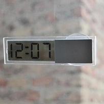 Mini skaitmeninis elektroninis automobilio laikrodis Universalus aukštos kokybės skaidrus LCD ekranas su siurbtuku Automobilio interjero aksesuarai as the picture